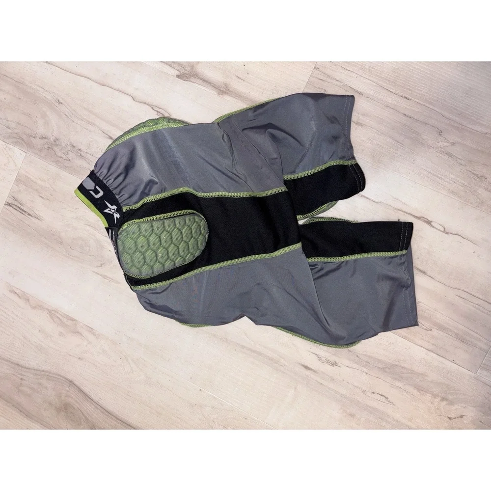 Alleson Athletic‎ Men's Small Football Padded Shorts Green Gray Nylon